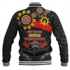 Australia Baseball Jacket Aboriginal Indigenous Naidoc Week Dreamtime Dot Painting With Flag