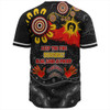 Australia Baseball Shirt Aboriginal Indigenous Naidoc Week Dreamtime Dot Painting With Flag