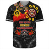 Australia Baseball Shirt Aboriginal Indigenous Naidoc Week Dreamtime Dot Painting With Flag