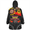 Australia Snug Hoodie Aboriginal Indigenous Naidoc Week Dreamtime Dot Painting With Flag