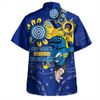 Parramatta Eels Hawaiian Shirt Aboriginal Indigenous Naidoc Week Dreamtime Dot Painting With Flag