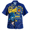 Parramatta Eels Hawaiian Shirt Aboriginal Indigenous Naidoc Week Dreamtime Dot Painting With Flag