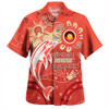 Redcliffe Dolphins Hawaiian Shirt Aboriginal Indigenous Naidoc Week Dreamtime Dot Painting With Flag