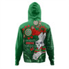 South Sydney Rabbitohs Hoodie Aboriginal Indigenous Naidoc Week Dreamtime Dot Painting With Flag