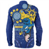 Parramatta Eels Long Sleeve Shirt Aboriginal Indigenous Naidoc Week Dreamtime Dot Painting With Flag