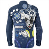 North Queensland Cowboys Long Sleeve Shirt Aboriginal Indigenous Naidoc Week Dreamtime Dot Painting With Flag