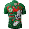 South Sydney Rabbitohs Polo Shirt Aboriginal Indigenous Naidoc Week Dreamtime Dot Painting With Flag