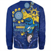 Parramatta Eels Sweatshirt Aboriginal Indigenous Naidoc Week Dreamtime Dot Painting With Flag