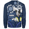 North Queensland Cowboys Sweatshirt Aboriginal Indigenous Naidoc Week Dreamtime Dot Painting With Flag