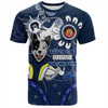 North Queensland Cowboys T-Shirt Aboriginal Indigenous Naidoc Week Dreamtime Dot Painting With Flag