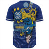 Parramatta Eels Baseball Shirt Aboriginal Indigenous Naidoc Week Dreamtime Dot Painting With Flag