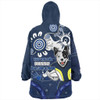 North Queensland Cowboys Snug Hoodie Aboriginal Indigenous Naidoc Week Dreamtime Dot Painting With Flag