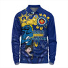 Parramatta Eels Long Sleeve Polo Shirt Aboriginal Indigenous Naidoc Week Dreamtime Dot Painting With Flag