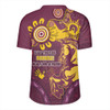 Brisbane Broncos Rugby Jersey Aboriginal Indigenous Naidoc Week Dreamtime Dot Painting With Flag