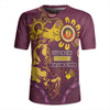 Brisbane Broncos Rugby Jersey Aboriginal Indigenous Naidoc Week Dreamtime Dot Painting With Flag