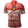 Redcliffe Dolphins Polo Shirt Custom Naidoc Keep the Fire Burning! Blak, Loud & Proud Home Jersey2