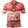 Redcliffe Dolphins Polo Shirt Custom Naidoc Keep the Fire Burning! Blak, Loud & Proud Home Jersey