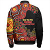 Australia Bomber Jacket Aboriginal Indigenous Naidoc Week Keep The Fire Burning! Blak, Loud And Proud