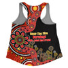 Australia Women Racerback Singlet Aboriginal Indigenous Naidoc Week Keep The Fire Burning! Blak, Loud And Proud