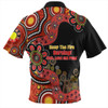 Australia Zip Polo Shirt Aboriginal Indigenous Naidoc Week Keep The Fire Burning! Blak, Loud And Proud