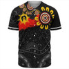 Australia Baseball Shirt Aboriginal Indigenous Dot Painting With Flag