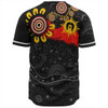 Australia Baseball Shirt Aboriginal Indigenous Dot Painting With Flag