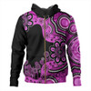 Australia Hoodie Aboriginal Indigenous Dot Painting Pink