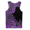 Australia Men Singlet Aboriginal Indigenous Dot Painting Purple