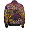 Brisbane Broncos Bomber Jacket Celebrating Naidoc Week 2024 Aboriginal Dot Art Inspired