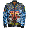 North Queensland Cowboys Bomber Jacket Celebrating Naidoc Week 2024 Aboriginal Dot Art Inspired