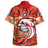 Redcliffe Dolphins Hawaiian Shirt Celebrating Naidoc Week 2024 Aboriginal Dot Art Inspired