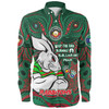 South Sydney Rabbitohs Long Sleeve Shirt Celebrating Naidoc Week 2024 Aboriginal Dot Art Inspired