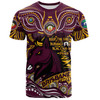 Brisbane Broncos T-Shirt Celebrating Naidoc Week 2024 Aboriginal Dot Art Inspired