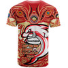 Redcliffe Dolphins T-Shirt Celebrating Naidoc Week 2024 Aboriginal Dot Art Inspired