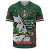 South Sydney Rabbitohs Baseball Shirt Celebrating Naidoc Week 2024 Aboriginal Dot Art Inspired