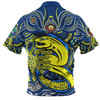 Parramatta Eels Zip Polo Shirt Celebrating Naidoc Week 2024 Aboriginal Dot Art Inspired