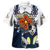 North Queensland Cowboys Hawaiian Shirt Aboriginal Inspired Naidoc Symbol Pattern