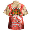 Redcliffe Dolphins Hawaiian Shirt Aboriginal Inspired Naidoc Symbol Pattern