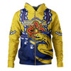 Parramatta Eels Hoodie Aboriginal Inspired Naidoc Symbol Pattern