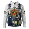 North Queensland Cowboys Hoodie Aboriginal Inspired Naidoc Symbol Pattern