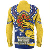 Parramatta Eels Long Sleeve Shirt Aboriginal Inspired Naidoc Symbol Pattern