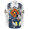 North Queensland Cowboys Long Sleeve Shirt Aboriginal Inspired Naidoc Symbol Pattern