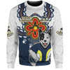 North Queensland Cowboys Sweatshirt Aboriginal Inspired Naidoc Symbol Pattern