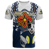 North Queensland Cowboys T-Shirt Aboriginal Inspired Naidoc Symbol Pattern