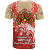 Redcliffe Dolphins T-Shirt Aboriginal Inspired Naidoc Symbol Pattern