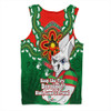 South Sydney Rabbitohs Men Singlet Aboriginal Inspired Naidoc Symbol Pattern