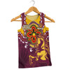 Brisbane Broncos Men Singlet Aboriginal Inspired Naidoc Symbol Pattern