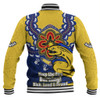 Parramatta Eels Baseball Jacket Aboriginal Inspired Naidoc Symbol Pattern