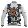 North Queensland Cowboys Baseball Jacket Aboriginal Inspired Naidoc Symbol Pattern