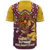 Brisbane Broncos Baseball Shirt Aboriginal Inspired Naidoc Symbol Pattern